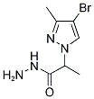 2-(4-BROMO-3-METHYL-PYRAZOL-1-YL)-PROPIONIC ACID HYDRAZIDE Struktur