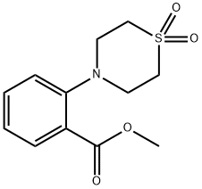 METHYL 2-(1,1-DIOXO-1LAMBDA6,4-THIAZINAN-4-YL)BENZENECARBOXYLATE Struktur