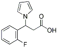 3-(2-FLUOROPHENYL)-3-(1H-PYRROL-1-YL)PROPANOIC ACID Struktur