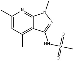 N-(1,4,6-TRIMETHYL-1H-PYRAZOLO[3,4-B]PYRIDIN-3-YL)METHANESULFONAMIDE Struktur