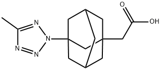 [3-(5-METHYL-TETRAZOL-2-YL)-ADAMANTAN-1-YL]-ACETIC ACID Struktur