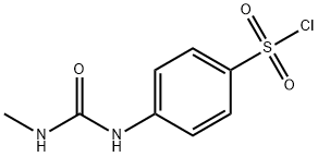 4-(3-METHYL-UREIDO)-BENZENESULFONYL CHLORIDE Struktur