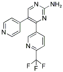 5-(PYRIDIN-4-YL)-4-(6-(TRIFLUOROMETHYL)PYRIDIN-3-YL)PYRIMIDINE-2-AMINE Struktur