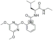 (2S)-N-ETHYL-2-[2-[(4,6-DIMETHOXYPYRIMIDIN-2-YL)OXY]BENZAMIDO]-4-METHYLVALERAMIDE Struktur