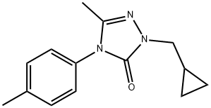 2-(CYCLOPROPYLMETHYL)-5-METHYL-4-(4-METHYLPHENYL)-2,4-DIHYDRO-3H-1,2,4-TRIAZOL-3-ONE Struktur