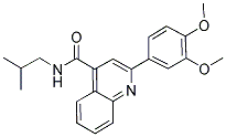 2-(3,4-DIMETHOXYPHENYL)-N-ISOBUTYLQUINOLINE-4-CARBOXAMIDE Struktur