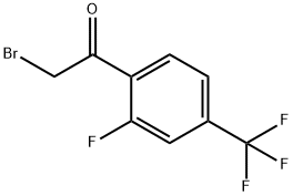 2-FLUORO-4-(TRIFLUOROMETHYL)PHENACYL BROMIDE Structure