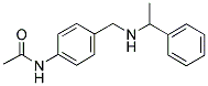 N-(4-[(1-PHENYL-ETHYLAMINO)-METHYL]-PHENYL)-ACETAMIDE Struktur