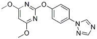 1-[4-[(4,6-DIMETHOXYPYRIMIDIN-2-YL)OXY]PHENYL]-1,2,4-TRIAZOLE Struktur