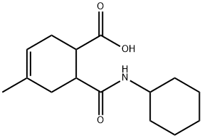 6-CYCLOHEXYLCARBAMOYL-4-METHYL-CYCLOHEX-3-ENECARBOXYLIC ACID Struktur