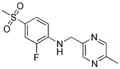 N-[2-FLUORO-4-(METHYLSULFONYL)PHENYL]-N-[(5-METHYLPYRAZIN-2-YL)METHYL]AMINE Struktur