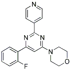 4-[6-(2-FLUOROPHENYL)-2-PYRIDIN-4-YLPYRIMIDIN-4-YL]MORPHOLINE Struktur