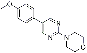 4-[5-(4-METHOXYPHENYL)PYRIMIDIN-2-YL]MORPHOLINE Struktur