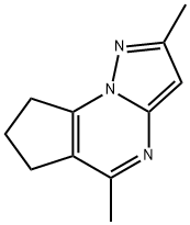 2,5-DIMETHYL-7,8-DIHYDRO-6H-CYCLOPENTA[E]PYRAZOLO[1,5-A]PYRIMIDINE Struktur