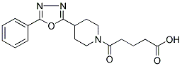 5-OXO-5-[4-(5-PHENYL-1,3,4-OXADIAZOL-2-YL)PIPERIDIN-1-YL]PENTANOIC ACID Struktur