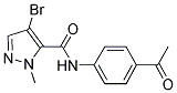 4-BROMO-2-METHYL-2H-PYRAZOLE-3-CARBOXYLIC ACID (4-ACETYL-PHENYL)-AMIDE Struktur