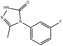 4-(3-FLUOROPHENYL)-5-METHYL-2,4-DIHYDRO-3H-1,2,4-TRIAZOL-3-ONE Struktur