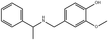 2-METHOXY-4-[(1-PHENYLETHYLAMINO)METHYL]PHENOL Struktur