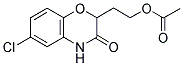 ACETIC ACID 2-(6-CHLORO-3-OXO-3,4-DIHYDRO-2H-BENZO[1,4]OXAZIN-2-YL)-ETHYL ESTER Struktur