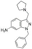 1-BENZYL-3-PYRROLIDIN-1-YLMETHYL-1H-INDAZOL-6-YLAMINE Struktur