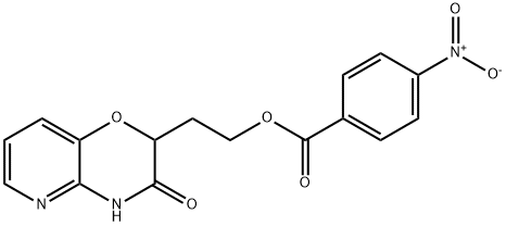 2-(3-OXO-3,4-DIHYDRO-2H-PYRIDO[3,2-B][1,4]OXAZIN-2-YL)ETHYL 4-NITROBENZENECARBOXYLATE Struktur