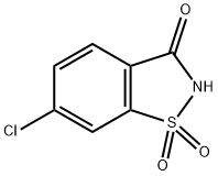 6-CHLORO-1,1-DIOXO-1,2-DIHYDRO-1-BENZO[D]ISOTHIAZOL-3-ONE Structure