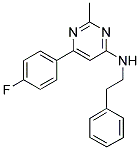 6-(4-FLUOROPHENYL)-2-METHYL-N-(2-PHENYLETHYL)PYRIMIDIN-4-AMINE Struktur