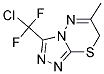 3-(CHLORO-DIFLUORO-METHYL)-6-METHYL-7 H-[1,2,4]TRIAZOLO[3,4-B ][1,3,4]THIADIAZINE Struktur