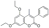 5,7-DIETHOXY-4-METHYL-3-PHENYL COUMARIN Struktur