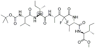 BOC-VAL-ILE[(S)-4-AMINO-2,2-DIFLUORO-3-OXO-PENTANOYL]-VAL-ILE-OME