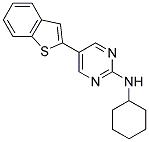 5-(1-BENZOTHIEN-2-YL)-N-CYCLOHEXYLPYRIMIDIN-2-AMINE Struktur