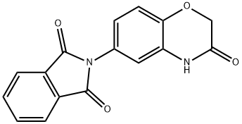 2-(3-OXO-3,4-DIHYDRO-2H-1,4-BENZOXAZIN-6-YL)-1H-ISOINDOLE-1,3(2H)-DIONE Struktur