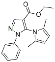 ETHYL 5-(2,5-DIMETHYL-1H-PYRROL-1-YL)-1-PHENYL-1H-PYRAZOLE-4-CARBOXYLATE Struktur