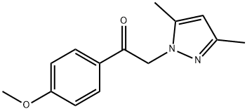 2-(3,5-DIMETHYL-1H-PYRAZOL-1-YL)-1-(4-METHOXYPHENYL)-1-ETHANONE Struktur