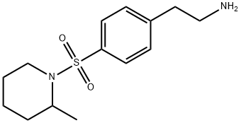 2-[4-(2-METHYL-PIPERIDINE-1-SULFONYL)-PHENYL]-ETHYLAMINE Struktur