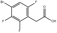 4-BROMO-2,3,6-TRIFLUOROPHENYLACETIC ACID Struktur