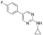 N-CYCLOPROPYL-5-(4-FLUOROPHENYL)PYRIMIDIN-2-AMINE Struktur