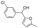 3-CHLOROPHENYL-(5-METHYL-2-FURYL)METHANOL Struktur