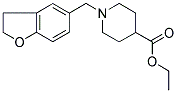 1-((2,3-DIHYDROBENZOFURAN-5-YL)METHYL)PIPERIDINE-4-CARBOXYLIC ACID, ETHYL ESTER Struktur