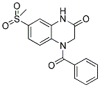 4-BENZOYL-7-(METHYLSULFONYL)-3,4-DIHYDROQUINOXALIN-2(1H)-ONE Struktur