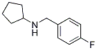 CYCLOPENTYL-(4-FLUORO-BENZYL)-AMINE Struktur