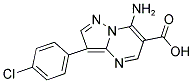 7-AMINO-3-(4-CHLOROPHENYL)PYRAZOLO[1,5-A]PYRIMIDINE-6-CARBOXYLIC ACID Struktur