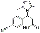 3-(4-CYANOPHENYL)-3-(2,5-DIMETHYL-1H-PYRROL-1-YL)PROPANOIC ACID Struktur