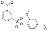 3-NITRO-BENZENESULFONIC ACID 4-FORMYL-2-METHOXY-PHENYL ESTER Struktur