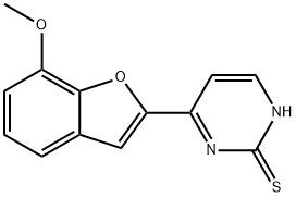 4-(7-METHOXY-1-BENZOFURAN-2-YL)-2-PYRIMIDINETHIOL Struktur