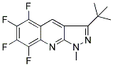 3-TERT-BUTYL-5,6,7,8-TETRAFLUORO-1-METHYL-1H-PYRAZOLO[3,4-B]QUINOLINE Struktur