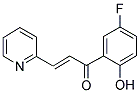 1-(5-FLUORO-2-HYDROXYPHENYL)-3-(PYRID-2-YL)-PROP-2-EN-1-ONE Struktur