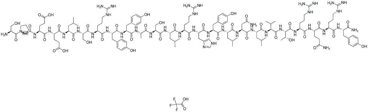 PEPTIDE YY FRAGMENT 13-36 HUMAN TRIFLUOROACETATE SALT Struktur