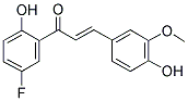 2',4-DIHYDROXY-5'-FLUORO-3-METHOXYCHALCONE Struktur