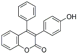 3-(4'-HYDROXYPHENYL)-4-PHENYL COUMARIN Struktur